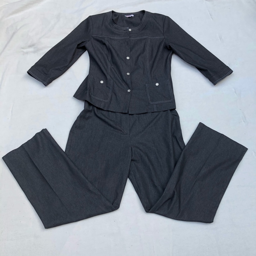 R & K Originals Womens 2-Piece Pant Suit Sz 12